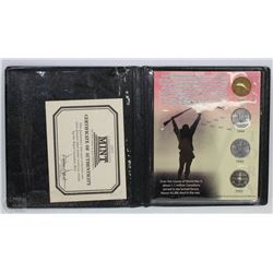 RCM WWII COMMEMORATIVE NICKEL SET WITH COA