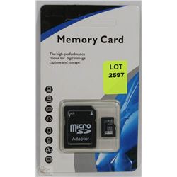 NEW 32GB MICRO SD CARD WITH ADAPTOR