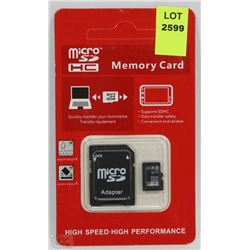 NEW 32GB MICRO SD CARD WITH ADAPTOR