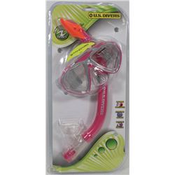 U.S. DIVERS YOUTH SNORKEL AND MASK SET