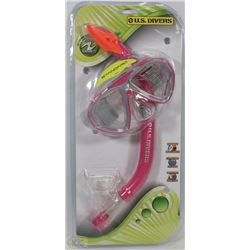 U.S. DIVERS YOUTH SNORKEL AND MASK SET