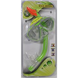 U.S. DIVERS YOUTH SNORKEL AND MASK SET