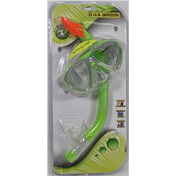 U.S. DIVERS YOUTH SNORKEL AND MASK SET
