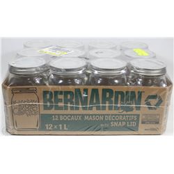 NEW SET OF 12 BERNARDIN JARS 1L