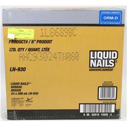 CASE OF 24 (296ML) EACH LIQUID NAILS MIRROR