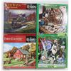 Image 1 : SET OF 4 NEW 1000 PC PUZZLES SEALED