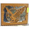 Image 1 : WOOD SCROLL EAGLE MIRROR
