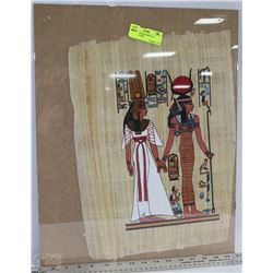 LARGE EGYPTIAN PRINT ON PAPYRUS PAPER