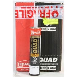 CASE OF 12 LEPAGE QUAD, WINDOW, SIDING SEALANT