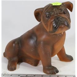 LARGE BROWN BULL DOG GARDEN ORNAMENT