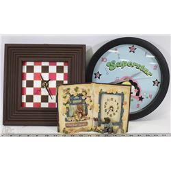 FLAT OF VARIOUS CLOCKS