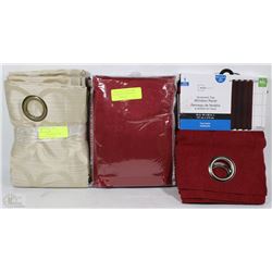 MAINSTAYS GROMMET TOP WINDOW SET OF 2-54"BY 63"