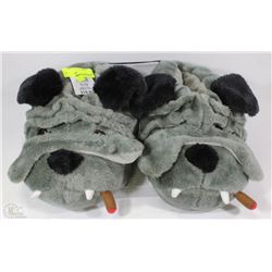 GEORGE SMOKING DOG SLIPPERS SIZE 11-12