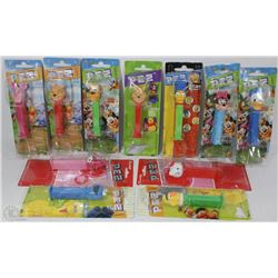 COLLECTION OF SIX DISNEY PEZ, 2 SESAME