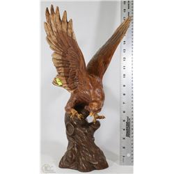LARGE CERAMIC EAGLE SCULPTURE (16”H X 8”L X 8”L)