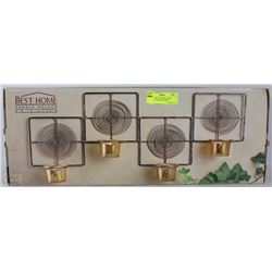 BEST HOME 5PC METAL WALL SCONCE CANDLE HOLDER