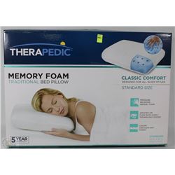 THERAPEDIC TRADITIONAL MEMORY FOAM PILLOW