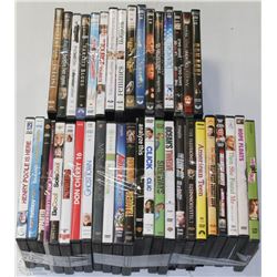 BOX WITH 5 PACKS OF 8 ASSORTED DVD'S (40QTY)