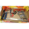 Image 1 : FLAT WITH ASSORTED C-CLAMPS AND MORE