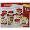 Image 1 : RUBBERMAID 34 PIECE STORAGE SET NEW IN BOX