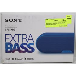 SONY BLUE SRS-XB2 EXTRA BASS PERSONAL AUDIO