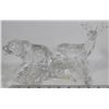 Image 1 : LOT OF TWO 24% LEAD CRYSTAL BEAR AND BUCK