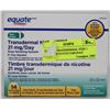 Image 1 : EQUATE TRANSDERMAL STEP 1 NICOTINE PATCH 21MG/DAY