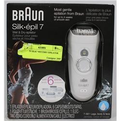 BRAUN SILK7 WET/DRY EPILATOR