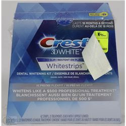 CREST 3DWHITE NO SLIP WHITE STRIPS SUPREME FLEXFIT