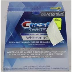 CREST 3DWHITE NO SLIP WHITE STRIPS SUPREME FLEXFIT