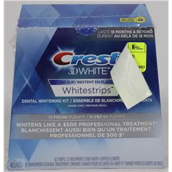 CREST 3DWHITE NO SLIP WHITE STRIPS SUPREME FLEXFIT
