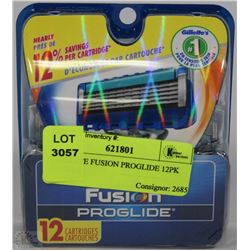 GILLETTE FUSION PROGLIDE 12PK REFILLS