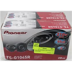 LOT OF 2 PIONEER 210W 95DB 2 WAY SPEAKERS