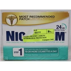 NICODERM STEP 1 24HR W/ WITHDRAWAL PROTECTION