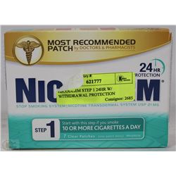 NICODERM STEP 1 24HR W/ WITHDRAWAL PROTECTION