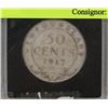 Image 1 : 1917 NEWFOUNDLAND 50 CENT SILVER COIN