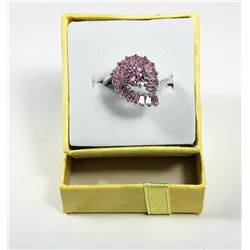 PINK TOPAZ FASHION RING  SZ 5.75