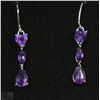 Image 1 : #2 PURPLE AMETHYST EARRINGS
