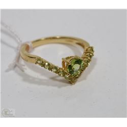 #39  GENUINE PERIDOT RING