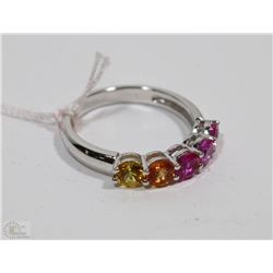 #32  PINK, YELLOW SAPPHIRE RING