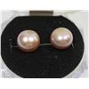 Image 1 : #96 FRESH WATER PEARL EARRING .925 STERLING SILVER