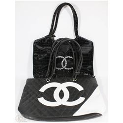 LOT OF 2 REPLICA CHANEL PURSES