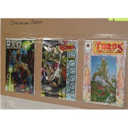 SET OF 3 CHROMIUM COVER COMICS