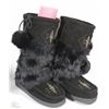 Image 1 : MOCCASIN BOOTS BLACK SIZE 10