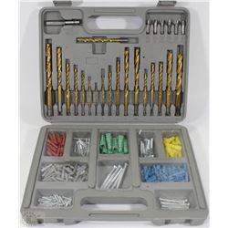 DRILL BIT KIT WITH  ANCHORS AND ACCESSORIES