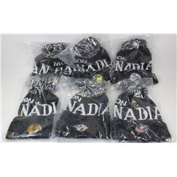 LOT OF 6 MOLSON CANADIAN NHL TOQUES