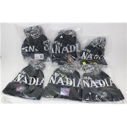 LOT OF 6 MOLSON CANADIAN NHL TOQUES