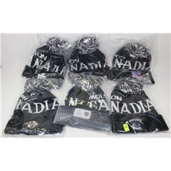 LOT OF 6 MOLSON CANADIAN NHL TOQUES