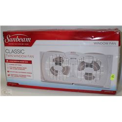 SUNBEAM CLASSIC TWIN WINDOW FAN