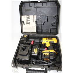 14.4V DEWALT DRILL/DRIVER WITH 3 BATTERIES, CHARGER